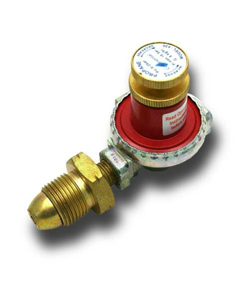 LPG Gas Bottle Regulator Propane Adjustable 0-2 Bar POL Fitting 61510